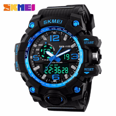 

Luxury SKMEI Brand LED Military Waterproof Wristwatch Fashion Sport Super Cool Mens Quartz Analog Digital Watch