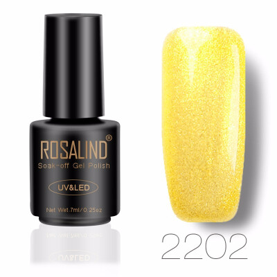 

ROSALIND Gel 1S 7ML Color Diamond Series Glitter Nail Gel Polish UV LED Soak-Off Nail Art Base Top Coat Needed gel lacquer