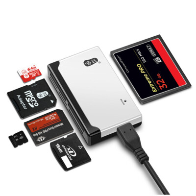 

Kawau Microsd Card Reader 20 USB High Speed with TF SD CF MS M2 XD Card Slot C235 C236 Support 512GB Memory Card Reader for Compu
