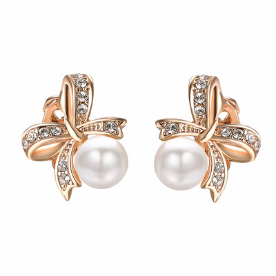 

Yoursfs Clip Earring Simulated Ivory Pearl Round Earrings no Pierced Clip on Earrings for girl Non Pierced Earrings