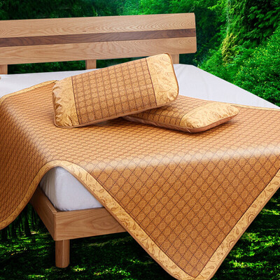 

Jiuzhou deer mat home textile summer summer mat two-piece student dormitory single mat folding denim seats air conditioning mat dreams 90190cm