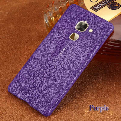 

Genuine Leather Phone Case For LeEco Max 2 Case Natural Pearl Fish Skin Back Cover For Pro 2 Case