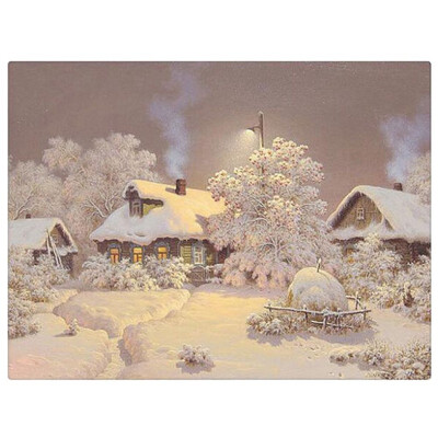 

UpperX 5D Diamond Painting Snow house Cross Stitch Kit DIY Set Embroidery Home Decor Needlework 4050cm