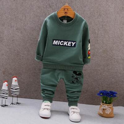 

Spring Autumn Baby Boys Clothes Full Sleeve T-shirt And Pants 2pcs Cotton Suits Children Clothing Sets Toddler Brand Tracksuits