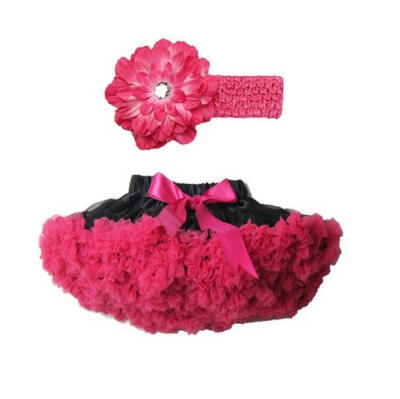 

Buenos Ninos Girl's Tutu Chiffon Petticoat Set with Flower Headband