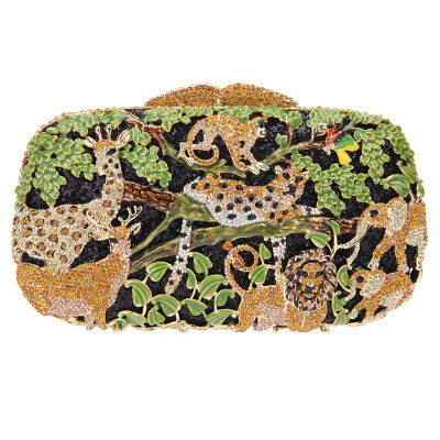 

Fawziya Forest Animal Pattern Fashion & Trendy Style Clutch Bag