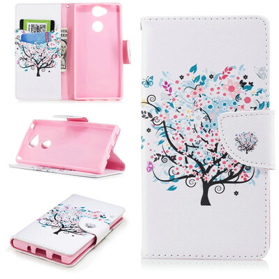 

BEFOSPEY Painting PU LeatherSoft TPU Card Slot Stand Wallet Case For Sony Xperia XA252"2018