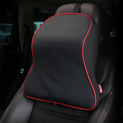 

Nine hundred WY-1829 car shoulder head pillow neck pillow pillow car leather head pillow memory cotton driving comfort safety car seat car accessories cervical pillow black red