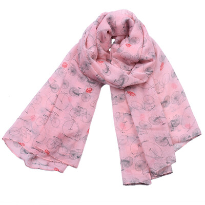 

JeouLy Vintage bike Print Women's Infinity Scarf Bicycle Loop Scarf Accessories, Бесплатная доставка