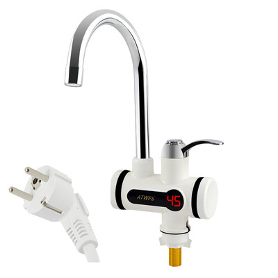 

ATWFS Electric Kitchen Water Heater Tap Instant Hot Water Faucet Heater Cold Heating Faucet Tankless Instantaneous Water Heater