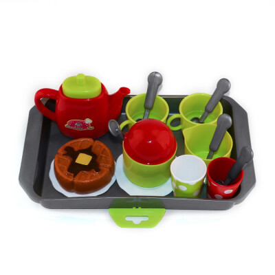 

BOOM LIGHT 18Pcs Tableware Mini Cute Coffee Tea Set Pretend Play DIY Kitchen Toys for Children Gift XG1-6B