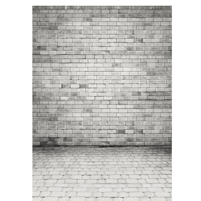 

White Brick Wall Photo Backdrop 57FT Vinyl Fabric Cloth Digital Printing Birthday Background s-1127