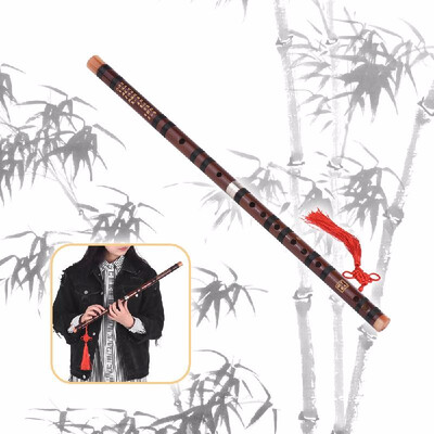 

G Key Chinese Traditional Instrument Dizi Bitter Bamboo Flute with Chinese Knot for Beginners