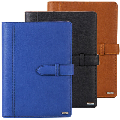 

Deli 3197 25K high-end boxed business leather notepad mixed