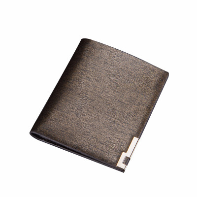 

Men Wallet Short European Vertical Ultra-thin Purse