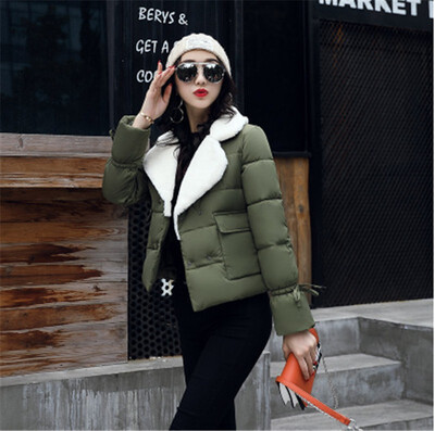 

Womens Short Cotton Padded Fashion Jacket Cotton Coat Autumn&Winter New Arrival