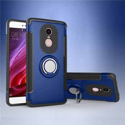 

Xiaomi Note 34x5a Armor Car Magnetic Suction Ring Bracket Silicon TPU Hard PC Phone Case