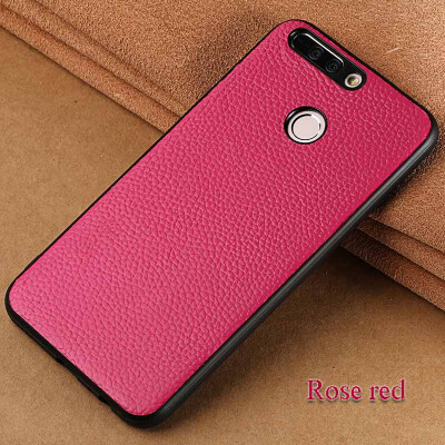 

Genuine Leather Phone Case For Huawei Honor 9 V9 Case Litchi Texture Back Cover For Mate 10 P10 Plus Case