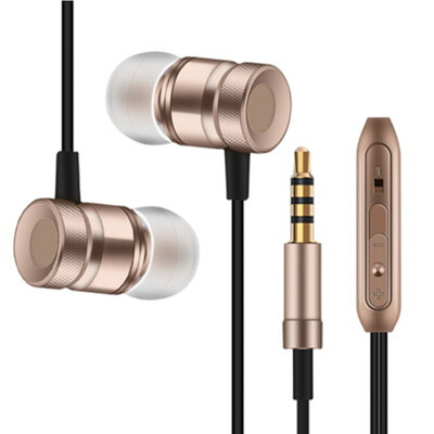 

35mm Metal In-Ear Earphone Subwoofer Wired Motion MP3 Music Stereo Headphones Portable Enjoy For Mobile Computers