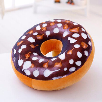 

Cute Soft Plush Pillow Stuffed Seat Pad Sweet Donut Foods Cushion throw pillow covers Case Toys pillowcase poszewka na poduszki