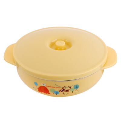 

【Jingdong Supermarket】 Mei Tai Zi Matyz Infant Binaural Stainless Steel Bowl Baby Pigment Cover Double ear bowl 300ml MZ-0867