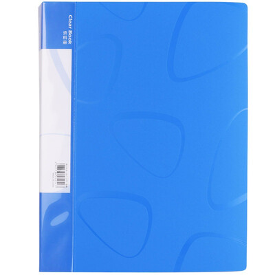 

Deli 5254 A4 40 page booklet pocket document booklet loose leaf folder blue