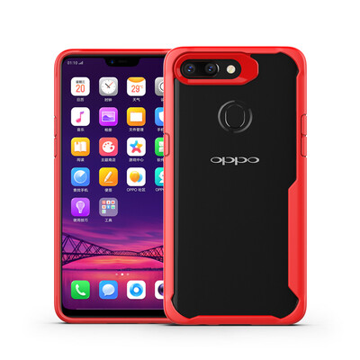 

Goowiiz Luxury Phone Case For Oppo R15R15 Dream HD Clear Acrylic TPU Silicone Prevent falling Full protection