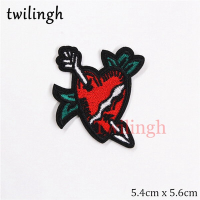 

twilingh Patches Musical Rock&Roll Iron On Embroidered Clothes Patches For Clothing
