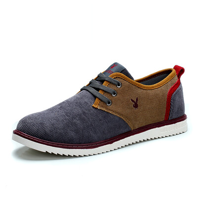 

PALYBOY brand Leisure sneaker for springEngland styleLight clothLower-cut plainMens shoes