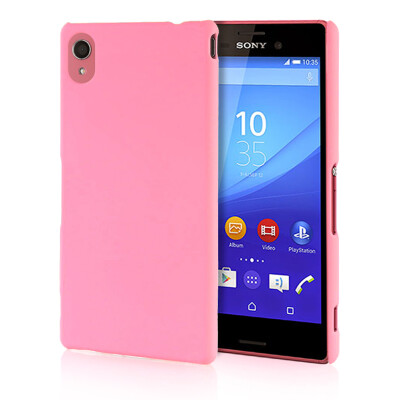 

MOONCASE Hard Rubberized Rubber Coating Devise Back Case Cover for Sony Xperia M4 Pink