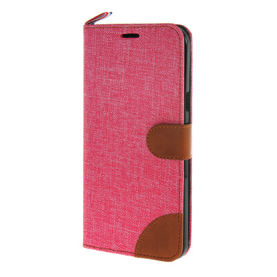 

MOONCASE Galaxy A8 , Leather Wallet Flip Card Holder Pouch Stand Back ЧЕХОЛ ДЛЯ Samsung Galaxy A8 Hot pink