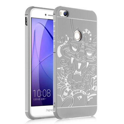 

Goowiiz Phone Case For Huawei Honor 8 LiteNova Lite Carved Dragon Thin Matte soft Silicone Prevent falling