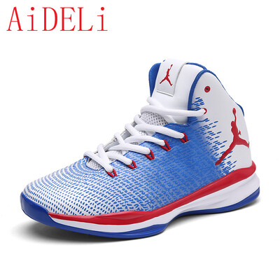 

AiDELi Summer couple breathable basketball shoes high shoes