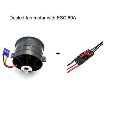 

Ducted Fan 90mm 11 Blades with Brushless Motor 1450KV6S for RC Airplane Balance TestedESC80A