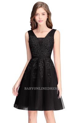

Beautiful Lace Short Evening Dress Sexy Chiffon Homecoming Dresses