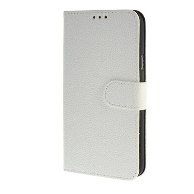 

MOONCASE Samsung Galaxy E7 E700 Case Litch Skin Leather Card Slot Wallet Flip Bracket Back Case Cover White