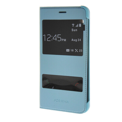 

MOONCASE Case for Huawei Honor 4A (5.0") Ultra Slim View Window Flip Leather Case Cover Blue