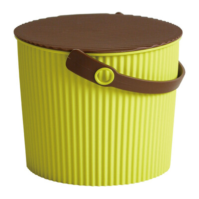 

Leifomoi Japan imported Omnioutil colorful bucket multi-function storage bucket storage stool storage bench outdoor stool green 8L