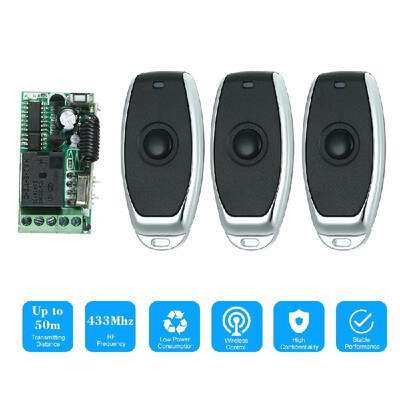 

433Mhz DC 12V Universal RF Remote Control Switch Relay Receiver Module Mini 1CH Wireless Control Switch 5PCS RF 433 Mhz Transmit