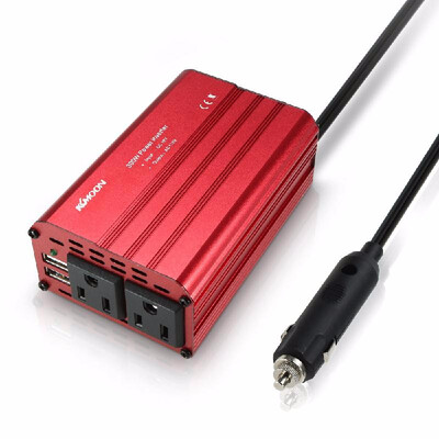 

KKmoon 300W Power Inverter DC 12V To 230V AC Car Inverter with 48A Dual USB Car Adapter
