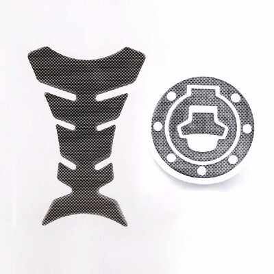

New Carbon-Look 2PCS Fuel Tank Decal Pad Gas Cap Pad Cover Sticker For Suzuki Katana GSX 600F 750F R 600 750