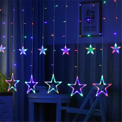 

Inkfish LED Curtain Star Light Color 25 Meter Plug-in Festival Spring Festival Christmas Birthday Bedroom Decor Curtain Lights Decorative Lights Night Lights Starry Light String Lights