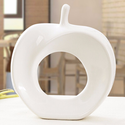 

Modern minimalist ceramic crafts Apple home decoration living room wine cabinet window decorations ornaments