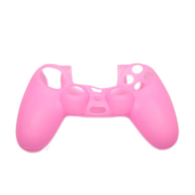 

1 PCS Silicone Rubber Skin Cover Protective Case for PS4 Controller Pink