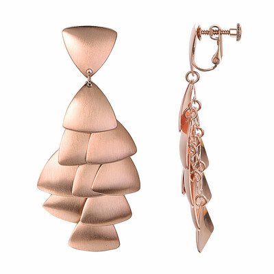 

Yoursfs Clip on Earrings For Women Mental 18K RoseWhite Gold Plated Non Pierced Ears