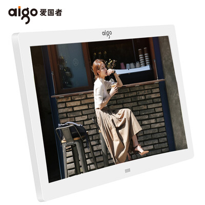 

Patriot aigo digital photo frame DPF81 widescreen HD electronic photo album support video music SD card U disk straight into the pearl white factory straight hair