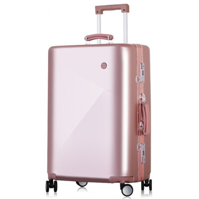 

Men 20 24 Inch Rolling Luggage Bag Aluminium Frame Trolley Solid Travel Women Boarding Bags Carry On Suitcases Trunk Lockbox