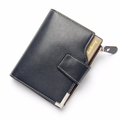 

Shozafia Short Wallet Mens Zipper Coin Pouch Purse Leather Bifold Bag