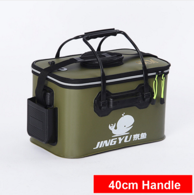 

High Quality 5 Color 3035404550cm Outdoor EVA Bucket Folding Bucket Portable Camping Hiking Bucket With Handle Fishing Bags