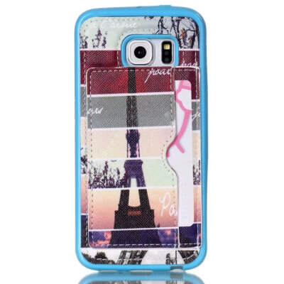 

MITI Case For Samsung S6 Edge Colorful Painting Luxury PU Leather Back Cover For Samsung S6 Edge